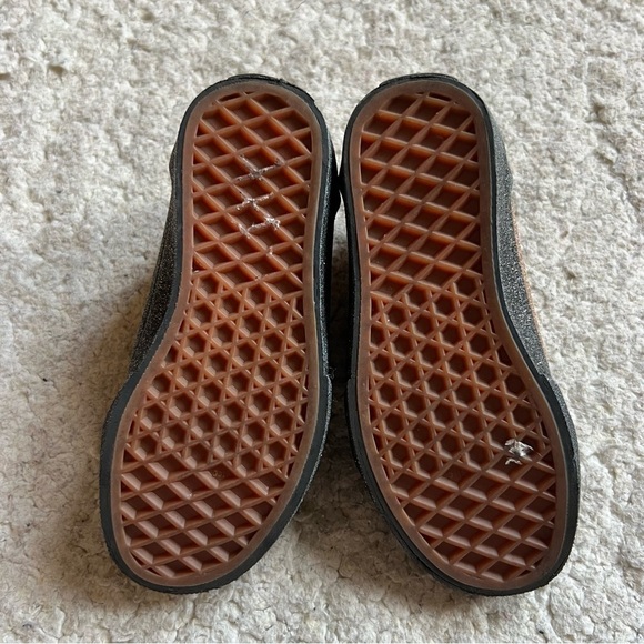 Vans: Old Skool Party Glitter Black/Gold Low Profile Lace Up Sneakers Size 11.5 - Picture 5 of 10